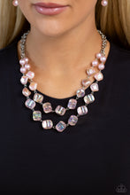 Load image into Gallery viewer, Eclectic Embellishment - Pink Necklace
