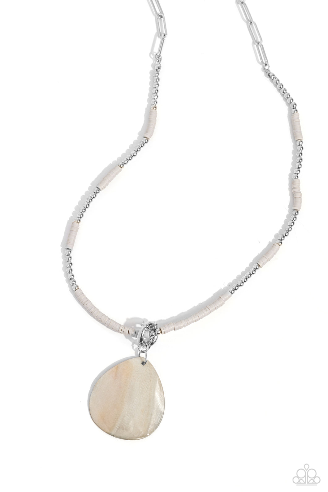 SHELL Me A Story - Silver Necklace