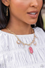 Load image into Gallery viewer, Geode Glam - Pink Necklace
