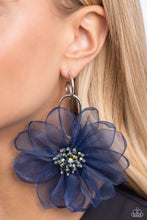 Load image into Gallery viewer, Cosmopolitan Chiffon - Blue Earring
