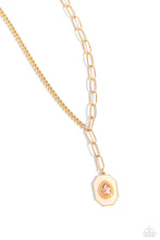 Load image into Gallery viewer, Hexagonal Hallmark - Brown Necklace
