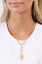 Load image into Gallery viewer, Hexagonal Hallmark - Brown Necklace
