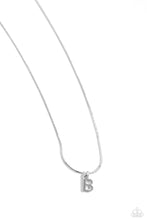 Load image into Gallery viewer, Seize the Initial - Silver - B Necklace
