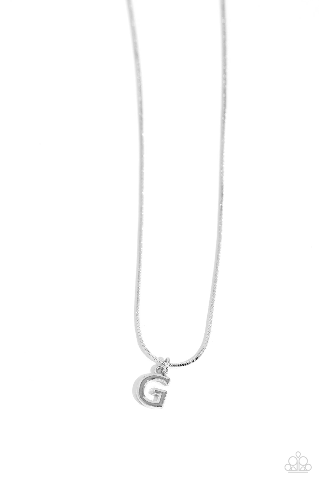 Seize the Initial - Silver - G Necklace