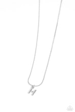 Load image into Gallery viewer, Seize the Initial - Silver - H Necklace
