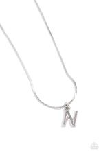 Load image into Gallery viewer, Seize the Initial - Silver - N Necklace
