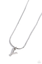 Load image into Gallery viewer, Seize the Initial - Silver - Y Necklace
