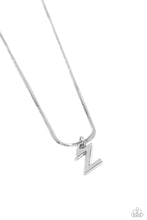 Load image into Gallery viewer, Seize the Initial - Silver - Z Necklace
