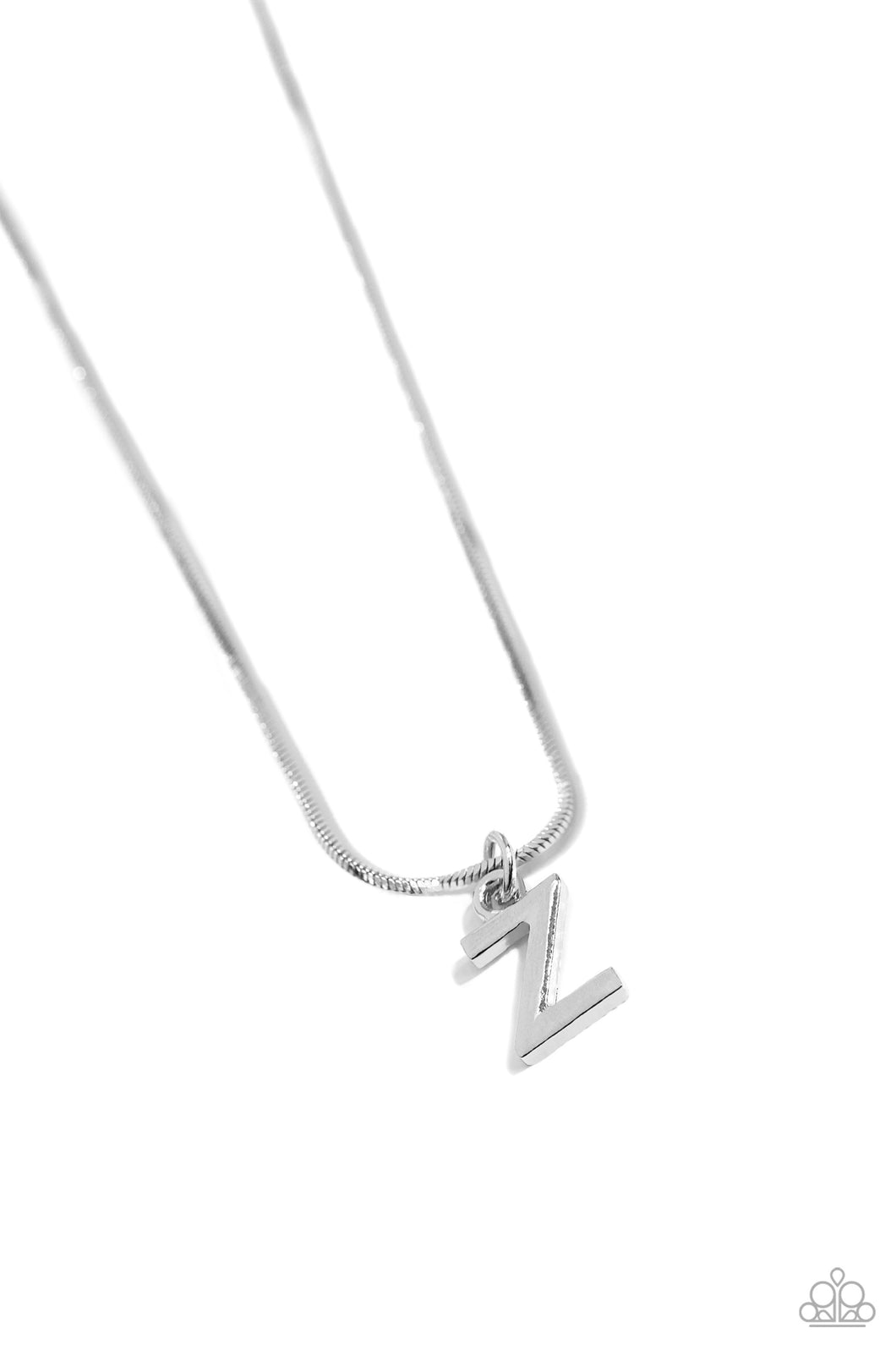 Seize the Initial - Silver - Z Necklace