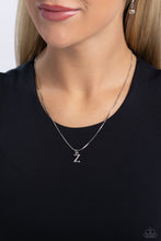 Load image into Gallery viewer, Seize the Initial - Silver - Z Necklace
