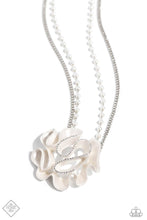 Load image into Gallery viewer, Pleated Power - White Necklace
