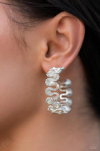 Load image into Gallery viewer, Resolutely Ruffled - White Earring
