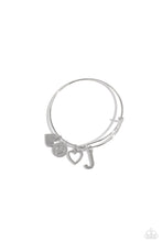 Load image into Gallery viewer, Making It INITIAL - Silver - J Bracelet
